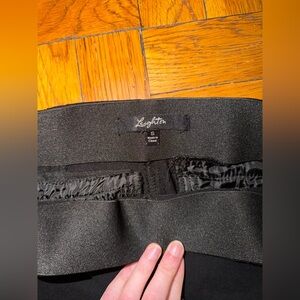 Leighton Black Women's Elastic Stretch Trousers - Classic Slim Fit